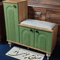 جاکفشی نشیمن دار جادار جا کفشی مقاوم ضدخش زیبا|جاکفشی، کمد، دراور|قم, قلعه کامکار|دیوار