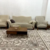 یک ست مبلمان ده نفره همراه با جلو مبلی|مبلمان خانگی و میز عسلی|پیرانشهر, |دیوار