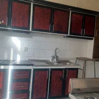 کابینت و سینک دو لگن و هود|کتابخانه، شلف، قفسه‌های دیواری|اراک, |دیوار