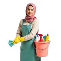 خانم برای نظافت