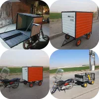 یدک تریلی موتوری هندا ۱۲۵ ۲۰۰ سه چرخ گاری سبک