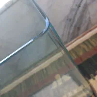 آکواریم شیشه خم با وسایل