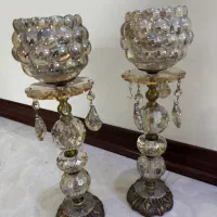 شمعدان کریستال رنگ ثابت
