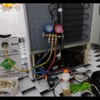 نشت یابی یخچال شارژ گاز یخچال تعویض موتور یخچال|یخچال و فریزر|تهران, ستارخان|دیوار