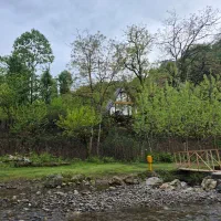کلبه سوئیسی کنار رودخانه