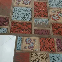 فرشینه طرح دار به همراه پادری ست