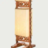 آباژور کنار سالنی چوبی حصیری رایکا|چراغ خواب و آباژور|تهران, سازمان برنامه جنوبی|دیوار