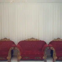 پرده حریر دوخت پلیسه|پرده، رانر، رومیزی|مشهد, فاطمیه|دیوار