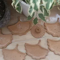 آجیل خوری طرح برگ، جای شمعی،هفتسین|صنایع دستی و سایر لوازم تزئینی|سیاهکل, |دیوار