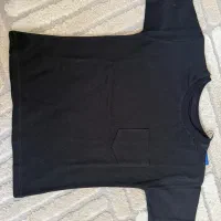 تیشرت مشکی و سفید جنسش پنبه