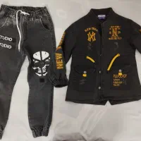 ست پسرانه لی زغالی