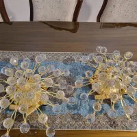 ۲ عدد لوستر کریستالی