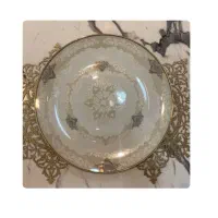 سرویس چینی ۱۸ نفره طلا کوب شیک آکبند