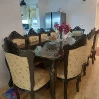 مبل استیل ۷نفره با میزنهارخوری|مبلمان خانگی و میز عسلی|محمودآباد, |دیوار