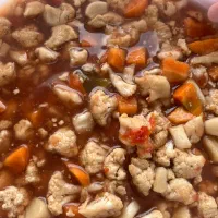 ترشی گل کلم مخلوط وآب گوجه فرنگی