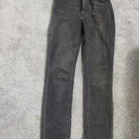 شلوار لی زغال سنگی قد 90