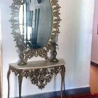 آینه کنسول آلیاژ طرح برنز