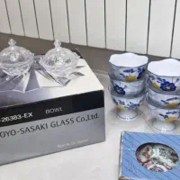 ظروف کریستال نعلبکی مرغی قدیمی