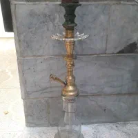 قلیون تنه برنجی رضا ترک انبر قفلی آمریکایی