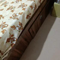 تخت دونفره نو با تشک کشو دار|تخت و سرویس خواب|رشت, چمارسرا|دیوار