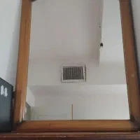 دراور چوبی اصل گرد همراه آینه