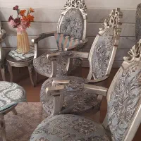 مبلمان  استیل ۹نفره +میز غذا خوری ۶نفره