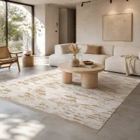فرش فرشینه مینیمال زیره نمدی چیدمان گرم و مدرن
