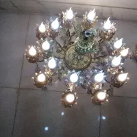 لوستر ۲۰ شعله برنزی