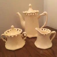 ست قوری و قندان و شکر ریز