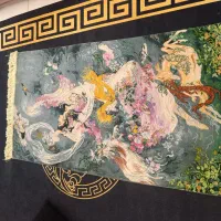 فرش دستبافت شکوفه صبحگاهی|فرش|تبریز, |دیوار