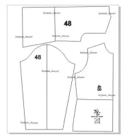 الگوی اماده رگالی (بدون پنس)