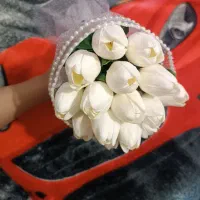 دسته گل عروس|گل مصنوعی|خورموج, |دیوار