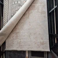 گلیم ابریشم ۴متری سبز طوسی پسند نخ ترک|گلیم، جاجیم، گبه|مشهد, امیر|دیوار