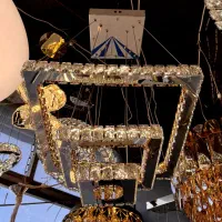 لوستر مربع کد ۵۰-۳۰-۱۵|لوستر و چراغ آویز|آفتاب, |دیوار