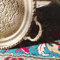 یک سینی قدیمی با 85 سال قدمت|کلکسیون اشیاء عتیقه|مشهد, کوشک مهدی|دیوار