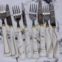 کارد و چنگال  چاقو چنگال  سرامیکی  کاردوچنگال