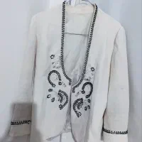 کت مجلسی وشومیز سفید دخترونه