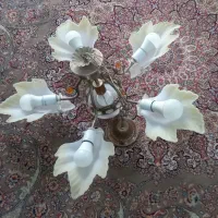 دو عدد لوستر 5 شاخه کاملا سالم