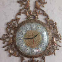ساعت دیواری برنز در حد نو