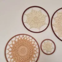 دیوار کوب مکرومه دست بافت