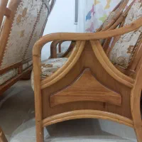 مبل چوبی نراد اصل همراه جلو مبلی سالم مستحکم