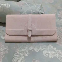 کیف دستی صورتی مخمل کاملانو