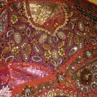 رومیزی کارشده،رومیزی پارچه ای ۸نفره