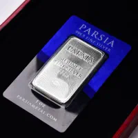 شمش نقره یک اونسی پارسیا با عیار 999.9 PARSIA|جواهرات|مشهد, عنصری|دیوار