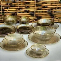 سولو 33 پارچه‌ لب طلایی|ظروف سرو و پذیرایی|قرچک, داوود آباد|دیوار