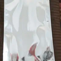 پاکت متالایز سه طرف دوخت نقره‌ای