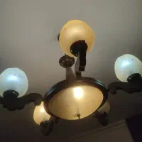 لوستر 5 شعله به همراه یک عدد دیواری