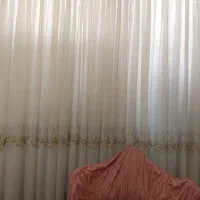 پرده حریر سالم همراه والان