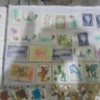 70 عدد تمبر قدیمی|کلکسیون سکه، تمبر، اسکناس|تهران, نعمت‌آباد|دیوار