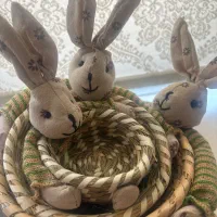 سبد حصیری خرگوش